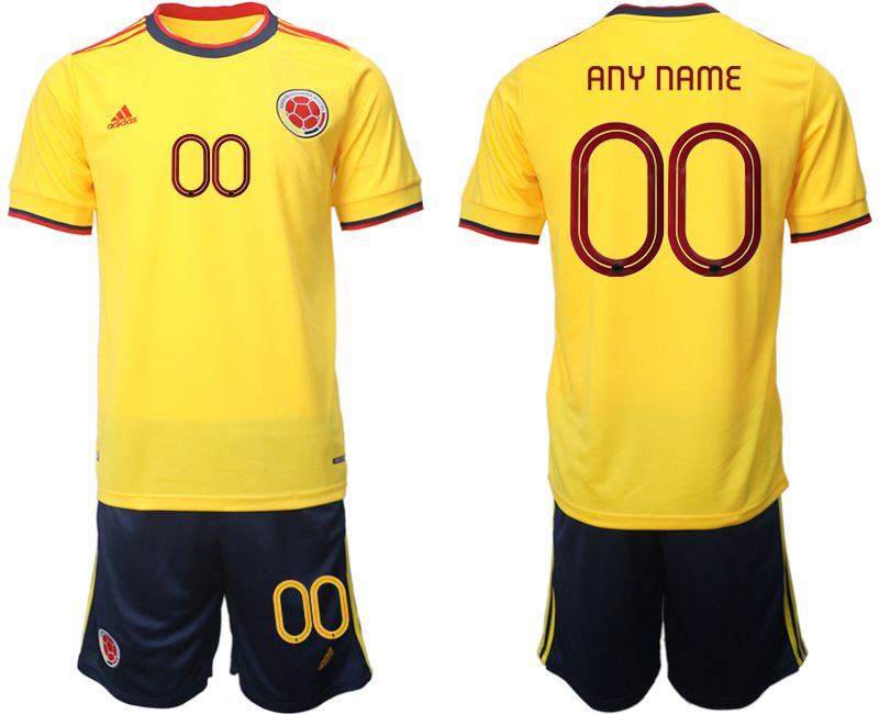 Men 2022 World Cup National Team Colombia home yellow customized Soccer Jersey